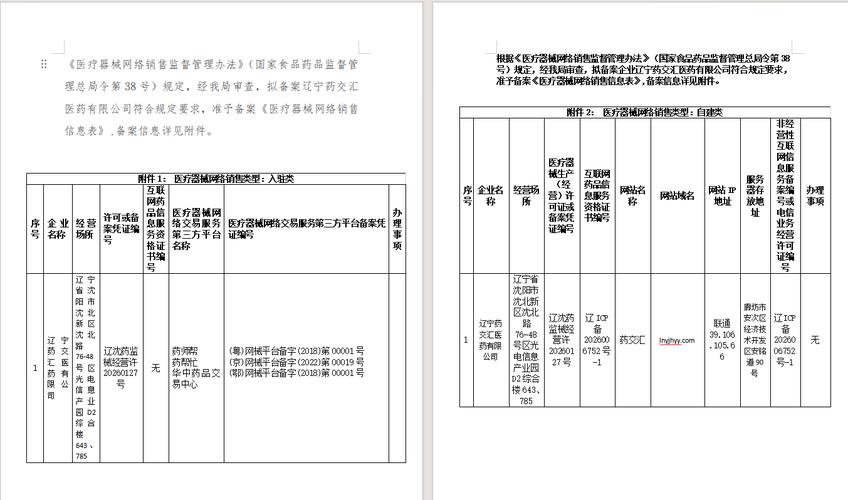 《医疗器械网络销售信息表》告知公示与医疗器械互联网信息服务合规指引